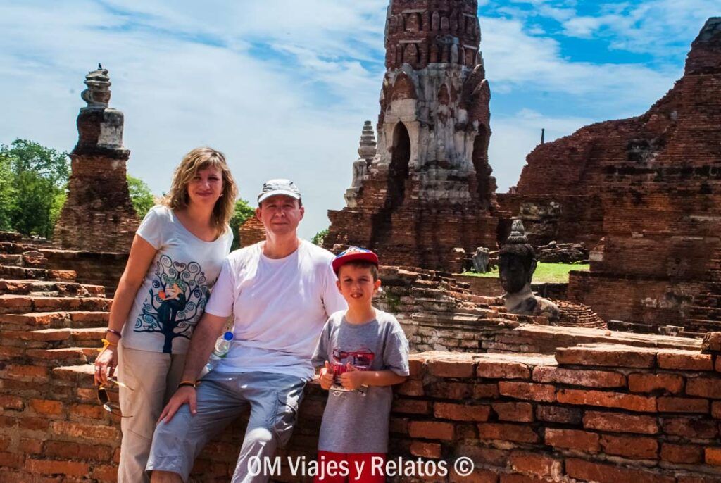Foto nuestra de recuerdo de nuestra visita a Ayutthaya