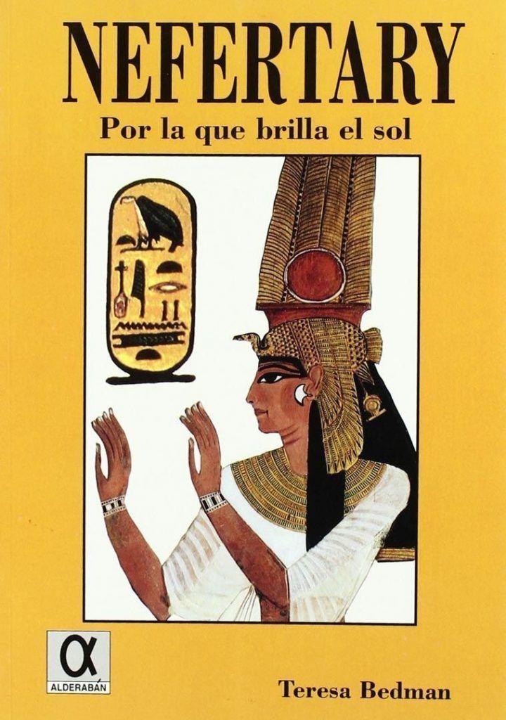 Portada del libro de Nefertari, por la que brilla el sol