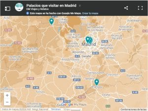 mapa-google-Palacios-que-visitar-en-Madrid