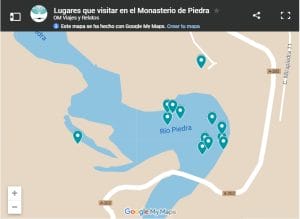 mapa-google-lugares-que-visitar-en-el-Monasterio-de-Piedra