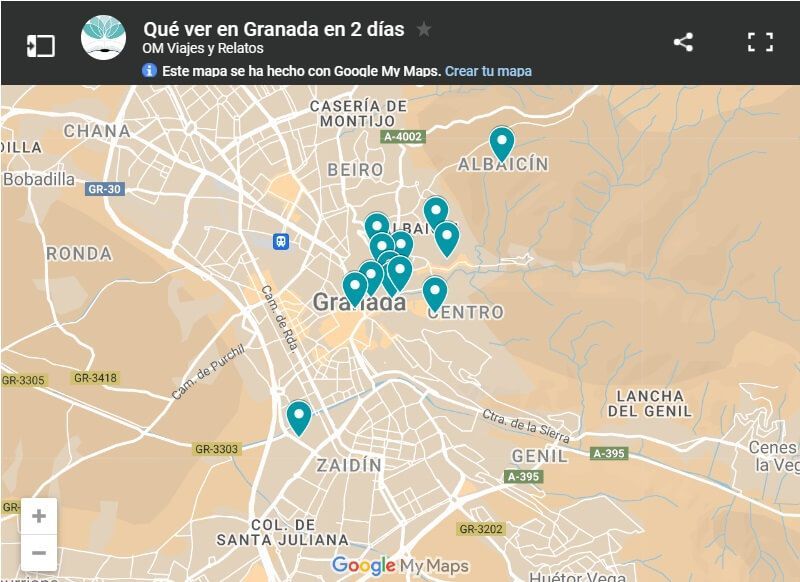 mapa-google-que-ver-en-Granada-en-2-días