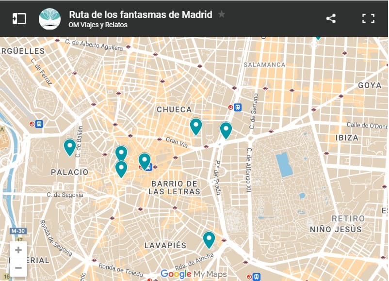 mapa-google-ruta-de-los-fantasmas-de-Madrid