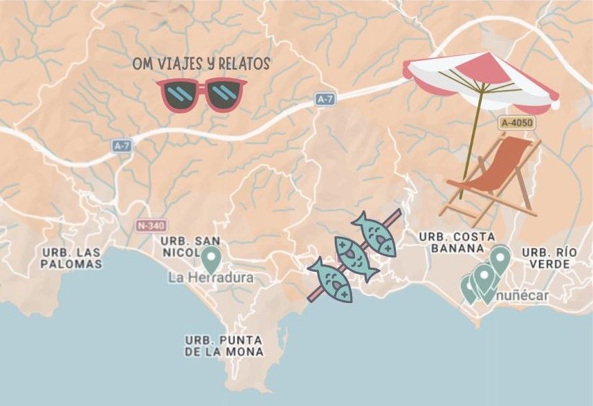 Almuñecar que ver, mapa turístico.