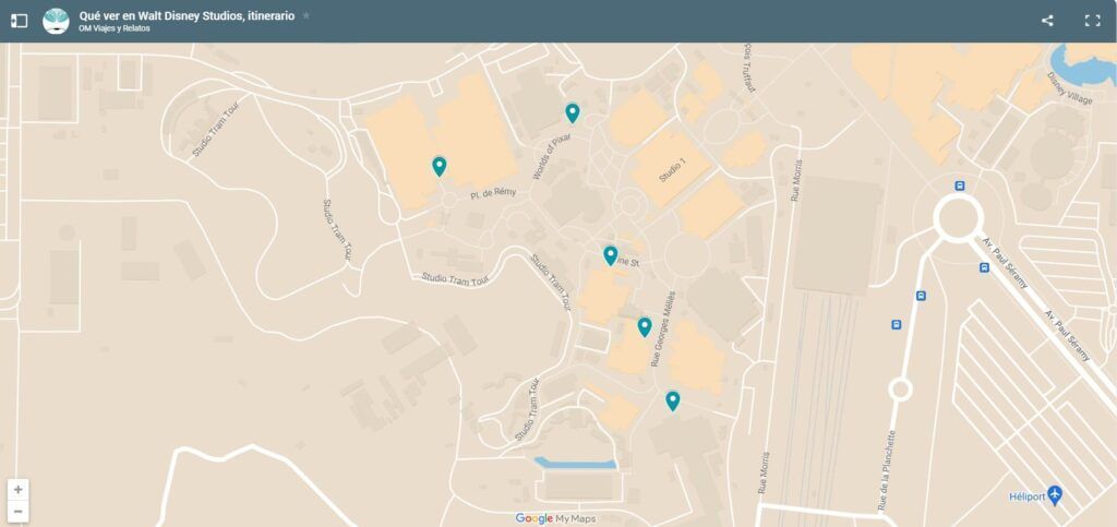 mapa-Google-que-ver-en-Walt-Disney-Studio-itinerario
