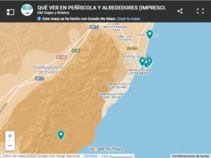 mapa-google-qué-ver-en-Peñíscola-y-alrededores