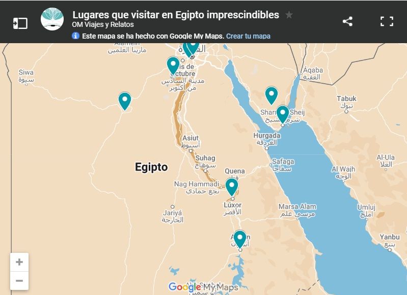 mapa-google-lugares-que-visitar-en-Egipto-imprescindibles