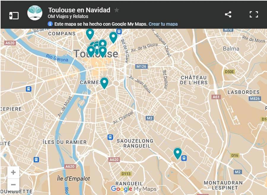 mapa-google-Toulouse-en-Navidad