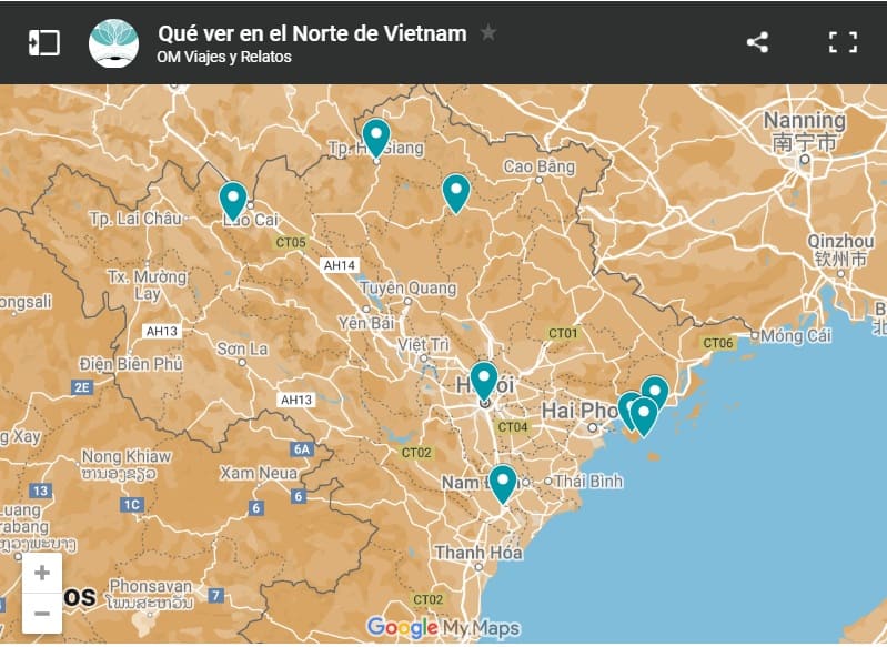 mapa-Google-que-ver-en-el-Norte-de-Vietnam