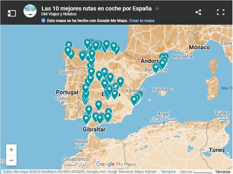mapa-google-las-10-mejores-rutas-en-coche-por-España