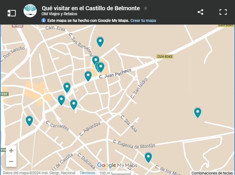 mapa-google-qué-visitar-en-el-Castillo-de-Belmonte