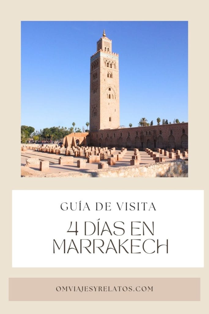 Marrakech en 4 días: Guía completa con mapas y consejos de dónde comer y dormir. #Marrakech #GuiaMarrakech #Marruecos