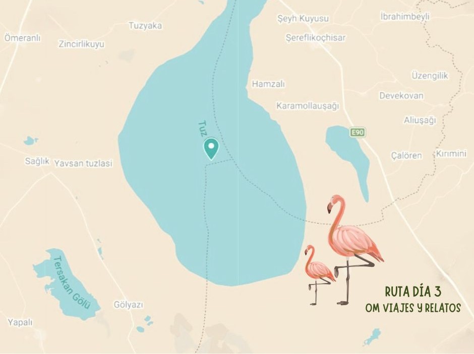 Mapa de las cosas que ver en Capadocia día 3