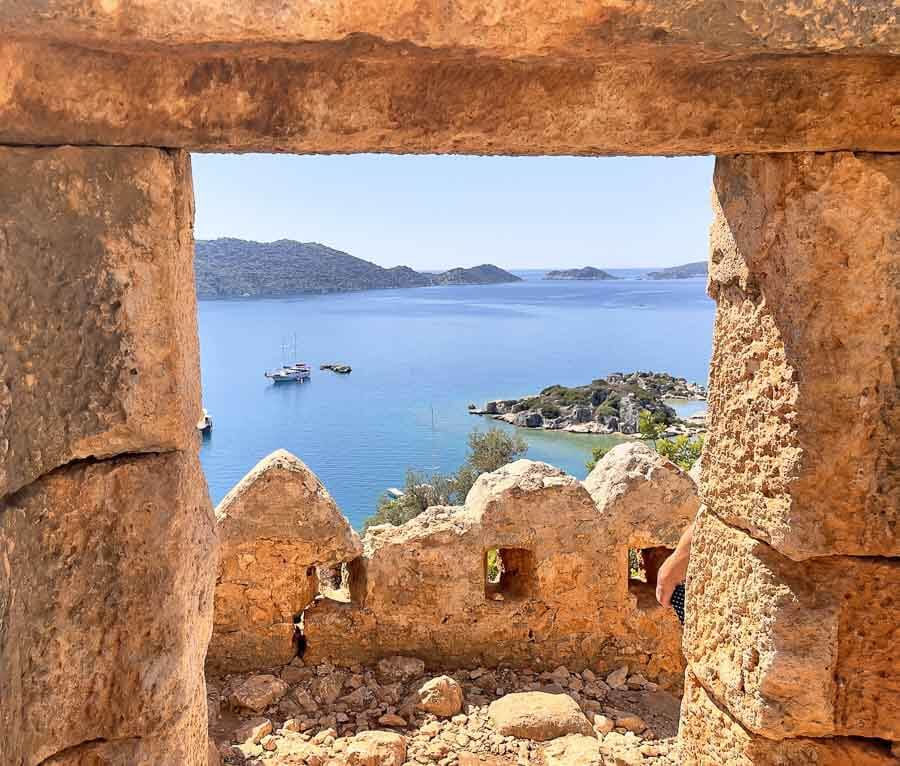 como-visitar-Kekova-vistas-panoramicas-desde-el-castillo-de-Kekova