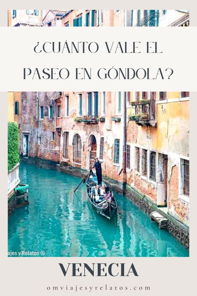 ¿Cuánto vale el paseo en góndola en Venecia?