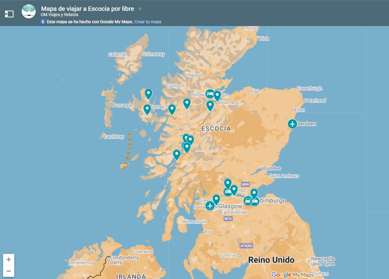mapa-Google-de-viajar-a-Escocia-por-libre