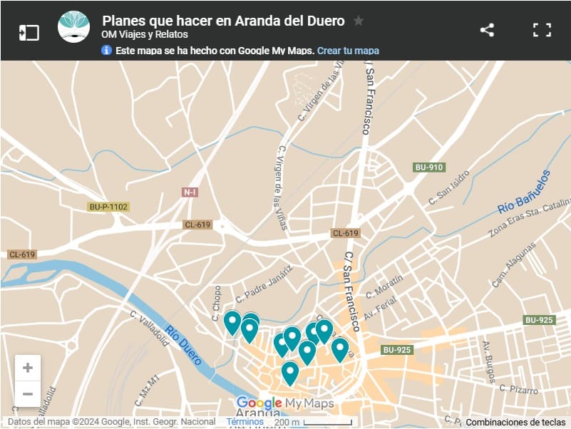 mapa-google-planes-que-hacer-en-Aranda-del-Duero