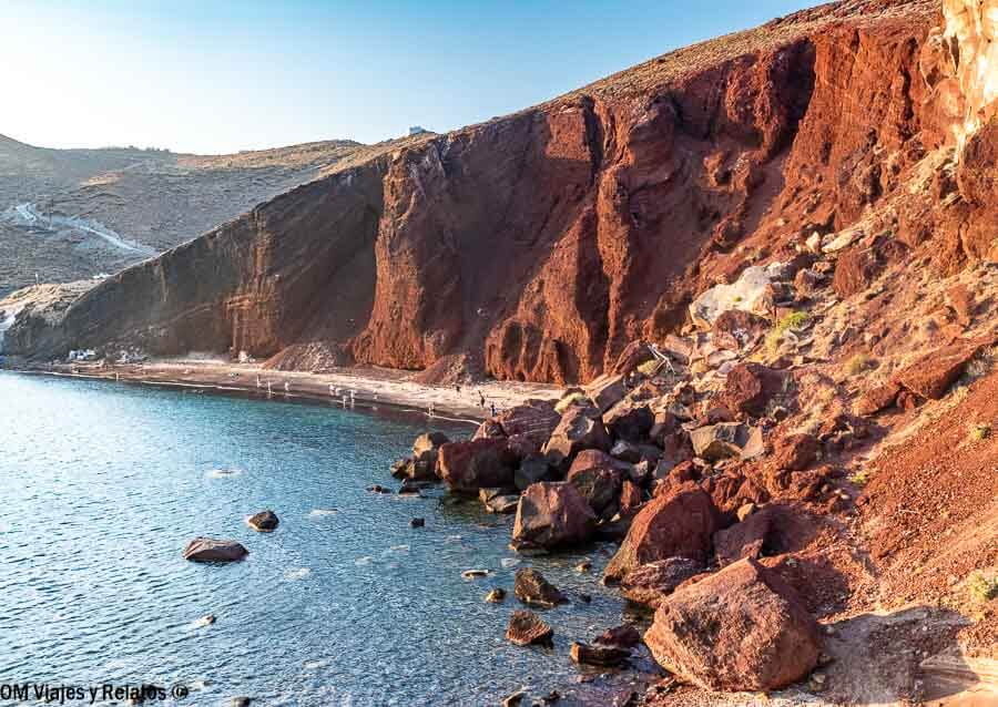 playas-más-bonitas-de-Santorini-Red-Beach