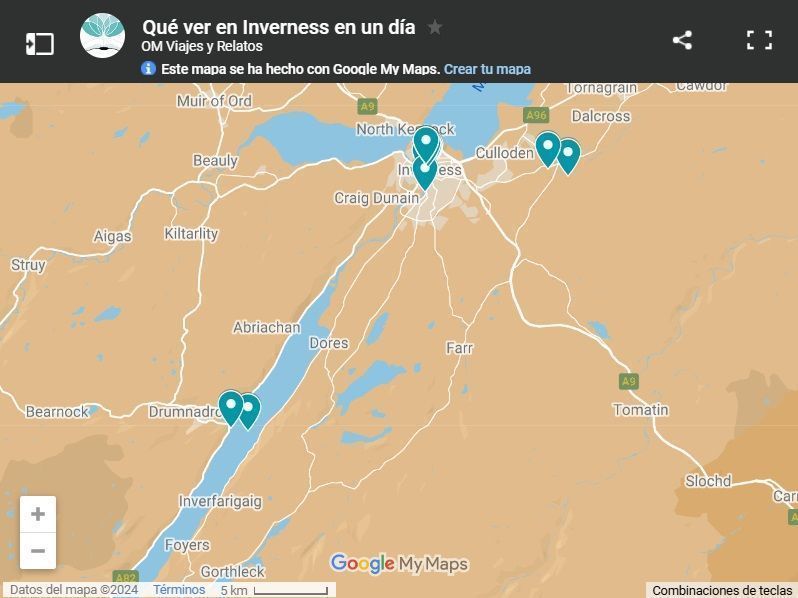mapa-google-qué-ver-en-Inverness-en-un-día