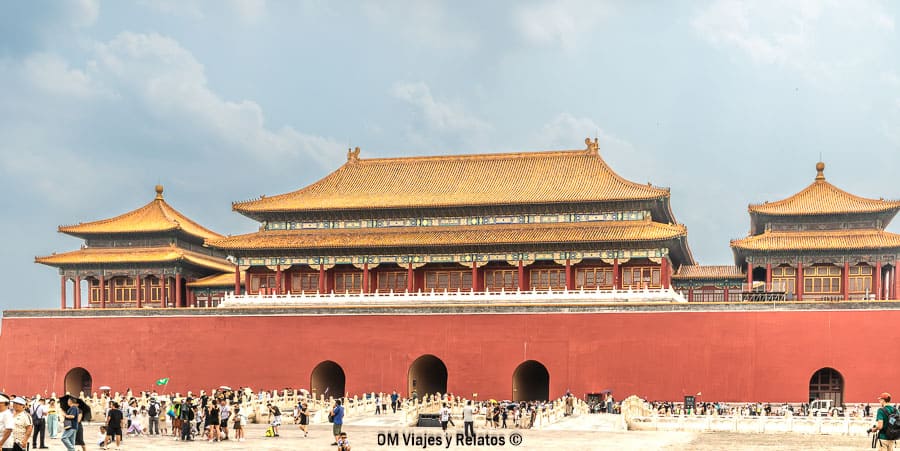 Vista panorámica de la Ciudad Prohibida, uno de los imprescindibles de que ver en Pekín en 1 dia.