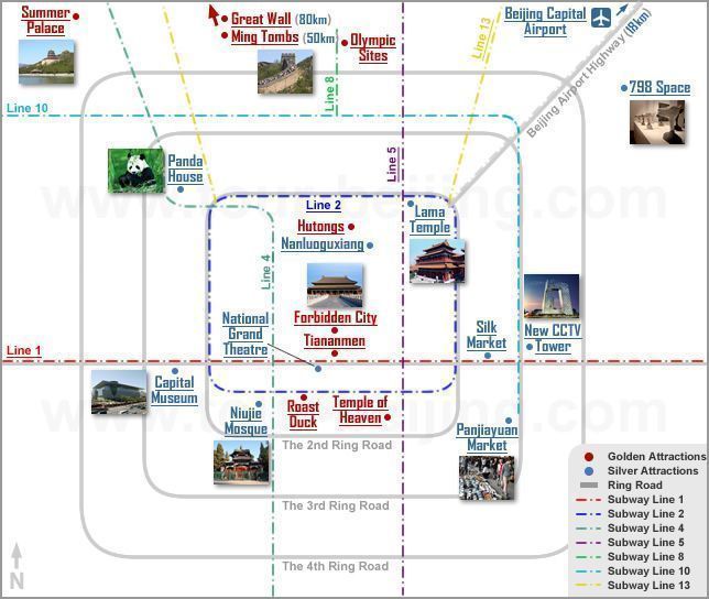 mapa-turistico-Pekin-y-lineas-de-metro