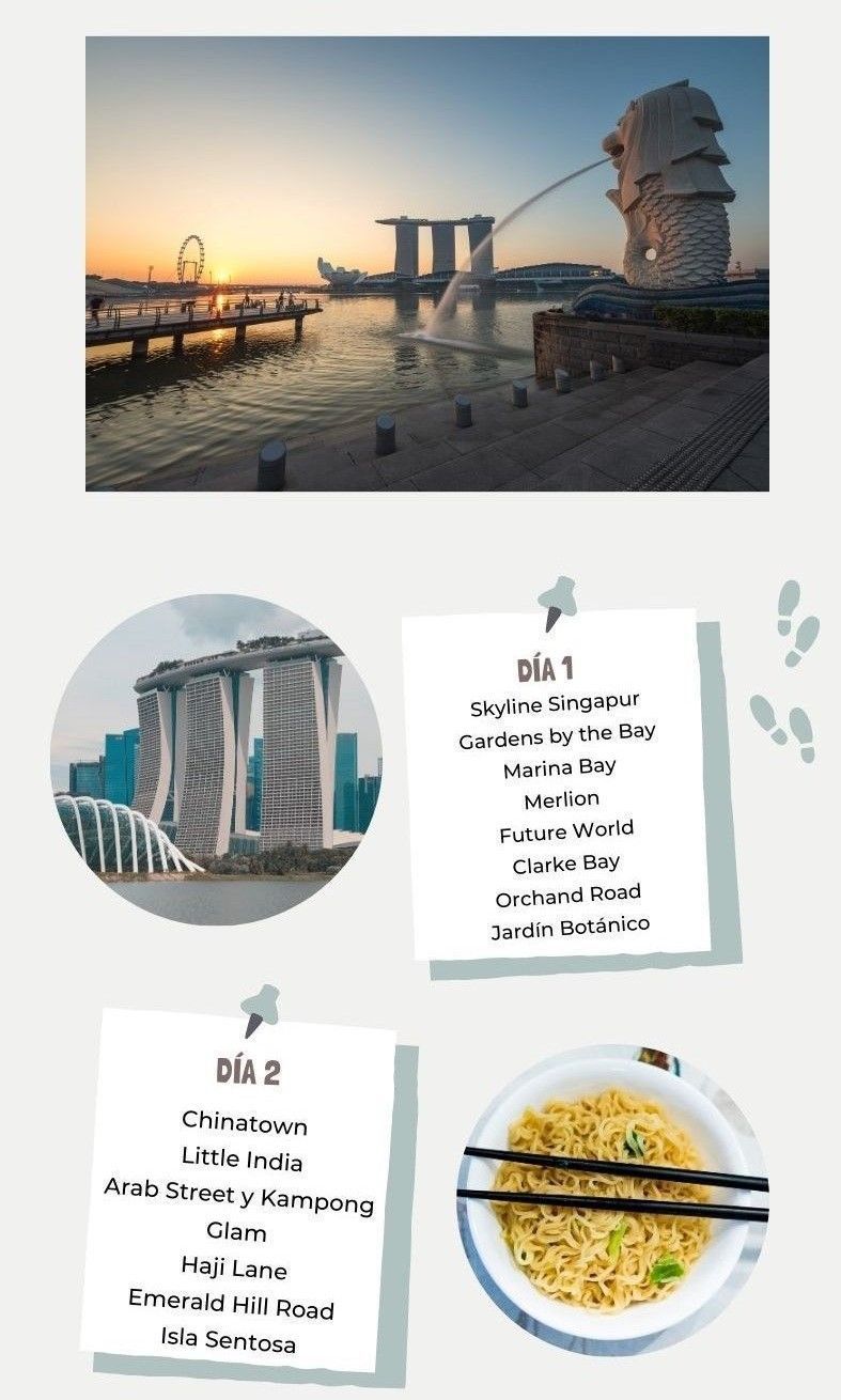 ITINERARIO-INFOGRAFIA-QUE-VER-EN-SINGAPUR-EN-2-DIAS