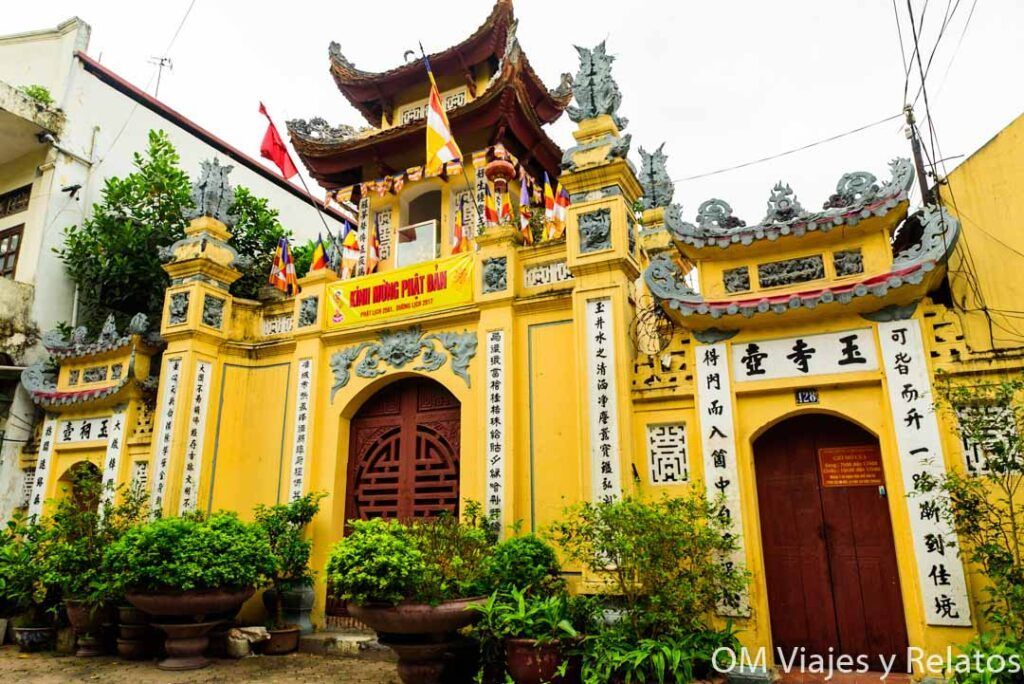 Casas chinas tradicionales en Hanoi para una guía sobre que ver en Hanoi en dos días.