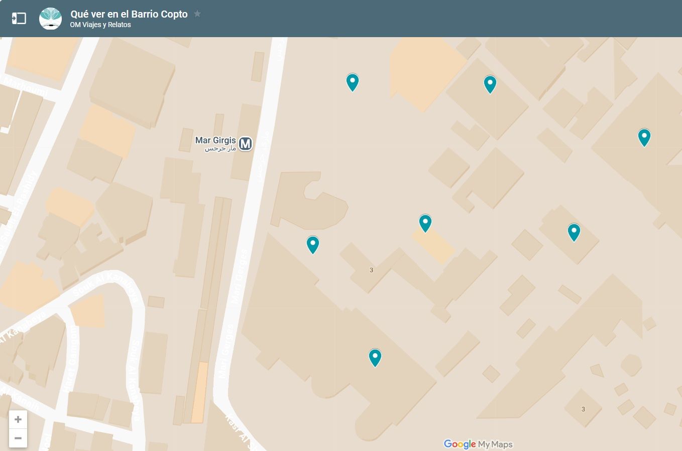 mapa-Google-que-ver-en-el-Barrio-Copto