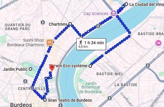 BURDEOS-EN-2-DIAS-MAPA-RUTA-DIA-2