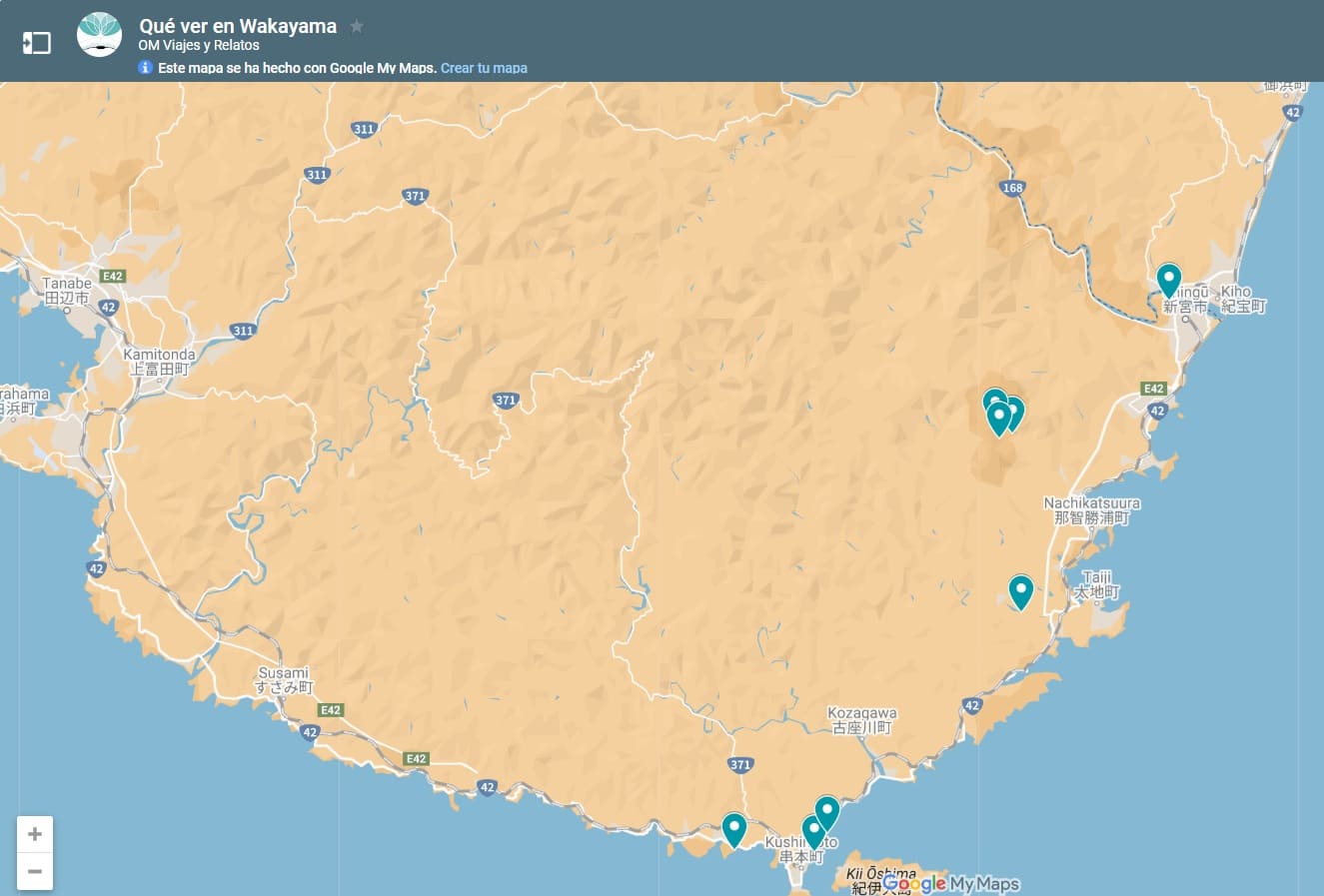mapa-Google-que-ver-en-Wakayama