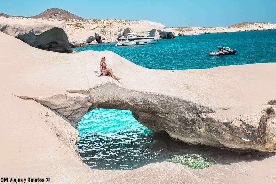 Sarakiniko Beach, Milos Grecia