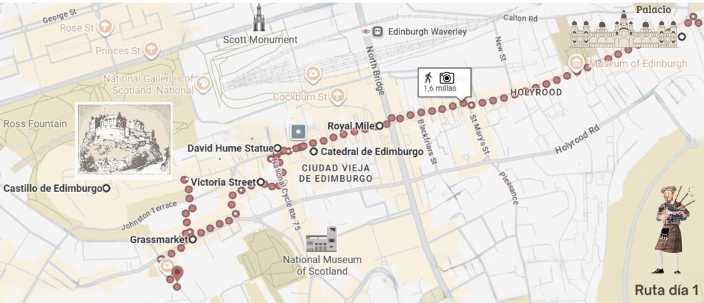Qué ver en Edimburgo en 3 días: Itinerario día 1 en Edimburgo