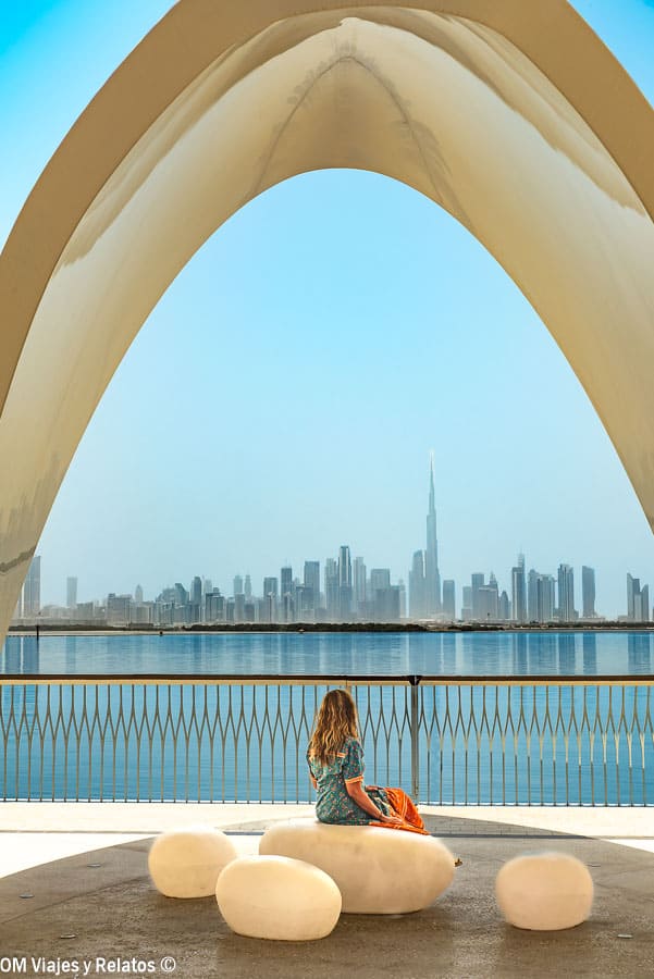 Vistas al Skyline de Dubái desde Dubai Creek Harbour.