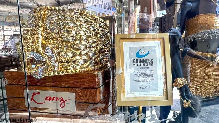 Dubái que ver: El anillo de oro más grande del mundo