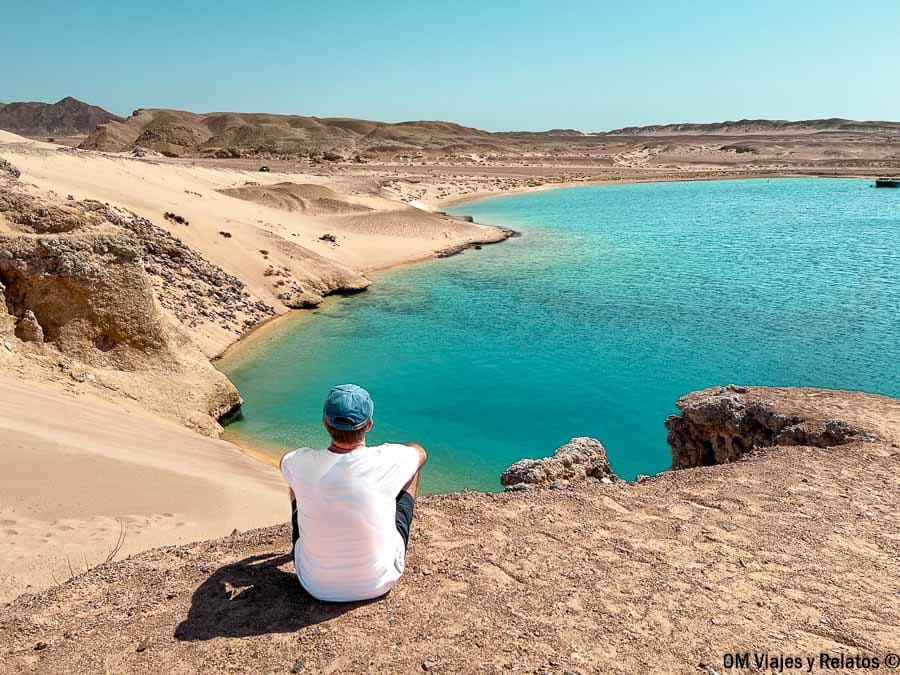 JC contemplando los paisajes de Ras Mohammed en Sharm El Sheikh