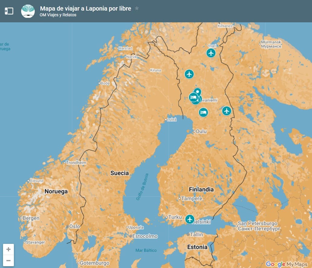 mapa-Google-de-viajar-a-Laponia-por-libre