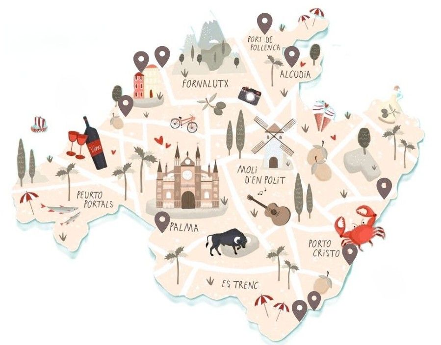 Mapa-que-ver-en-Mallorca-en-4-dias