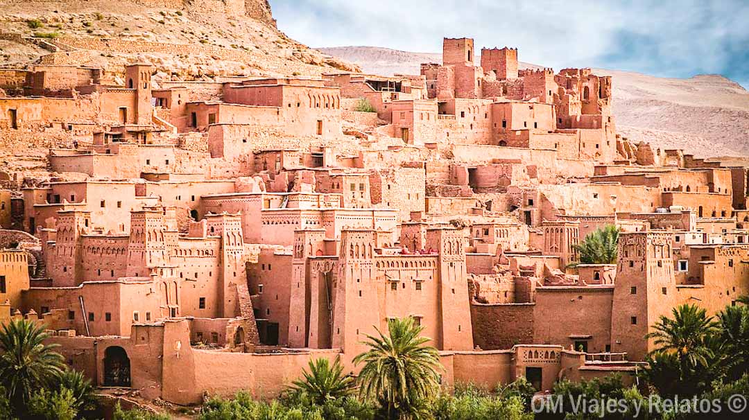 Vista de la kasbah de Ait Ben Haddou, una parada imprescindible en rutas en coche por Marruecos.