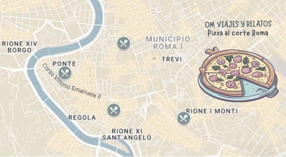 Sitios donde comer la mejor pizza al taglio en Roma, Italia