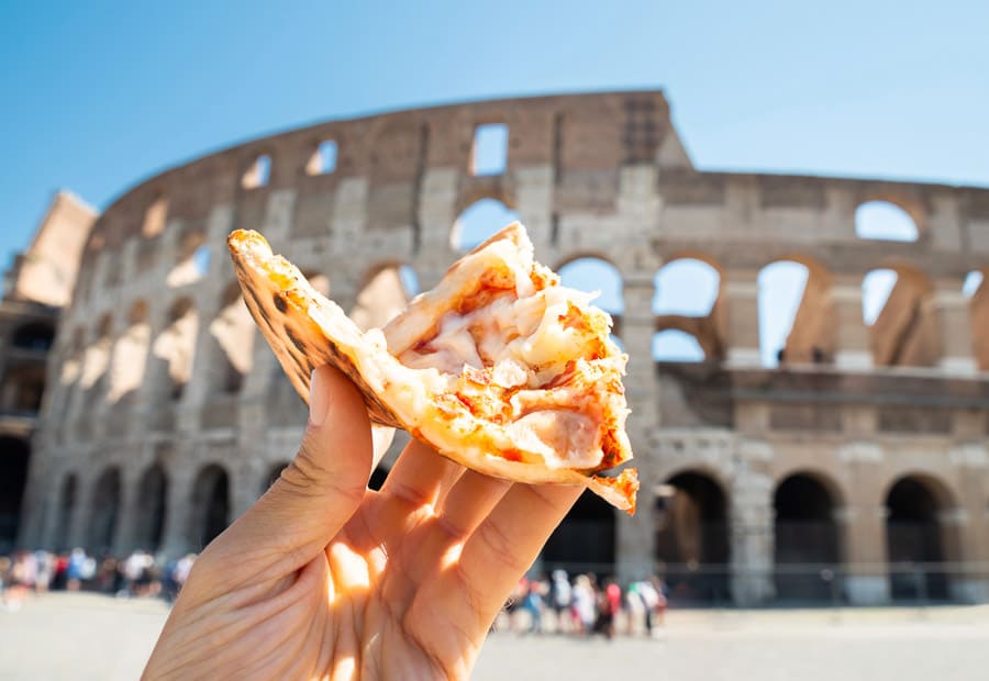 mejor pizza al taglio Roma