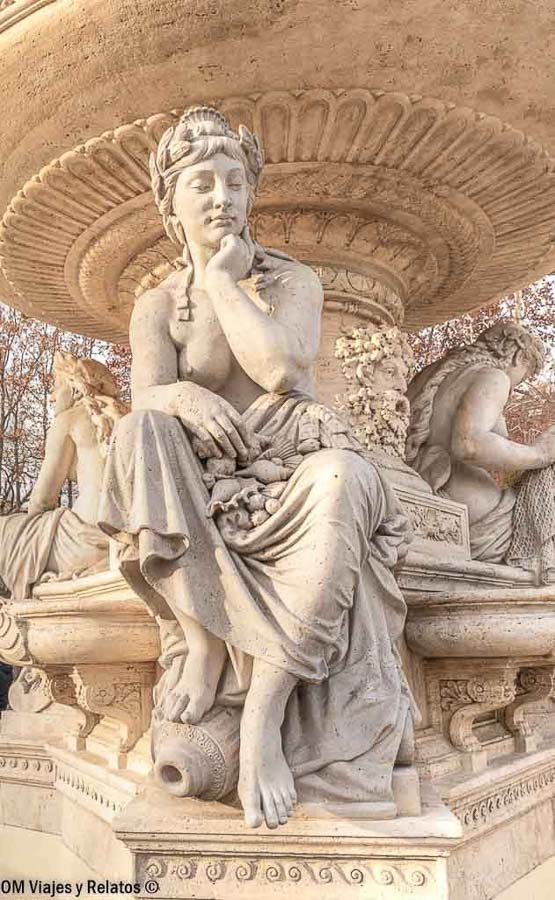 Escultura clásica en una fuente de Budapest, una imagen elegante para ilustrar donde alojarse en Budapest.