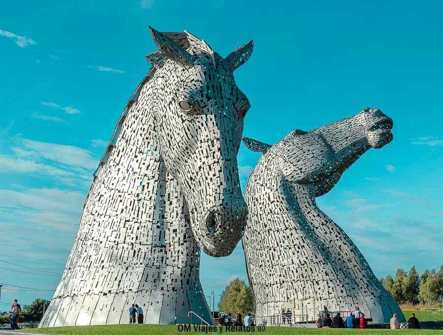 Esculturas de los Kelpies en Escocia, una de las atracciones más sorprendentes que ver en Escocia en 7 días.