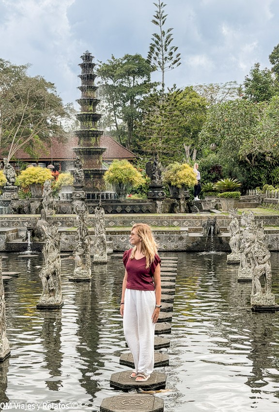 Olga en nuestro tercer viaje a Bali por libre.