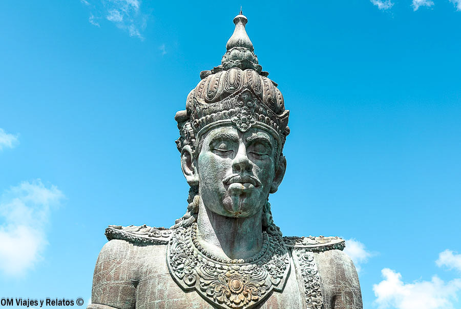 Estatua de Vishnu en el parque cultural Garuda Wisnu Kencana, en el sur de Bali
