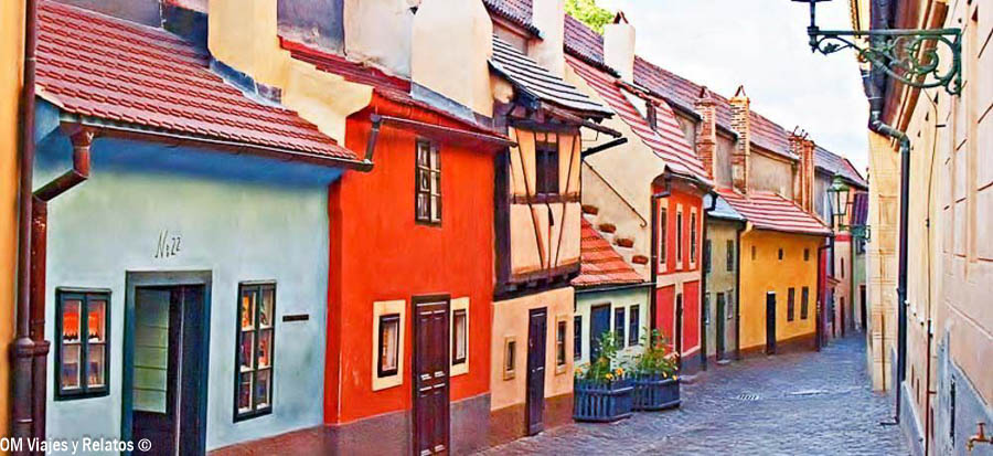 Casas de colores del Callejón del Oro, dentro del Castillo de Praga