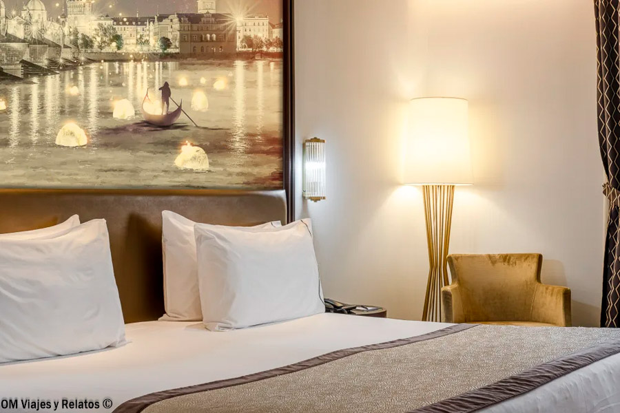 Habitación de hotel en Praga para alojarse durante una escapada de dos días