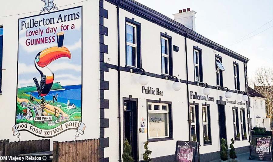 Fullerton Arms en Ballintoy durante nuestra ruta por Irlanda en 7 días